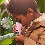 Portable Pocket Microscope Science Toys Educational Microscope Kit for Kids-Pink
