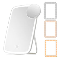 Vanity Mirror with USB Rechargeable Lights Portable Makeup Mirror with 10x Magnifying
