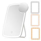 Vanity Mirror with USB Rechargeable Lights Portable Makeup Mirror with 10x Magnifying