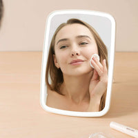 Vanity Mirror with USB Rechargeable Lights Portable Makeup Mirror with 10x Magnifying