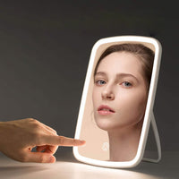 Vanity Mirror with USB Rechargeable Lights Portable Makeup Mirror with 10x Magnifying