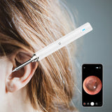 WIFI Connection Ear Wax Removal Tool Ear Set Camera Wireless Ear Endoscope Spoon White