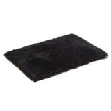 Shaggy Rug Cute Plush Modern Area Non Slip Rug Fluffy Carpets for Bedroom Black