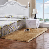 Shaggy Rug Cute Plush Modern Area Non Slip Rug Fluffy Carpets for Bedroom Brown