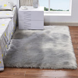 Shaggy Rug Cute Plush Modern Area Non Slip Rug Fluffy Carpets for Bedroom Grey