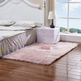 Shaggy Rug Cute Plush Modern Area Non Slip Rug Fluffy Carpets for Bedroom Light Pink