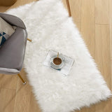 Shaggy Rug Cute Plush Modern Area Non Slip Rug Fluffy Carpets for Bedroom White