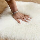 Shaggy Rug Cute Plush Modern Area Non Slip Rug Fluffy Carpets for Bedroom White
