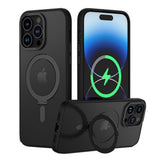 For iPhone 14 Series Magnetic Case Shockproof Cover Black