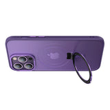 For iPhone 14 Series Magnetic Case Shockproof Cover Purple