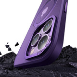 For iPhone 14 Series Magnetic Case Shockproof Cover Purple