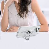 For iPhone 14 Series Magnetic Case Shockproof Cover Silver