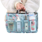 Bag Insert Organiser Handbag Women Travel Makeup Purse Pouch Organiser-Sky Blue