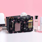 Bag Insert Organiser Handbag Women Travel Makeup Purse Pouch Organiser-Black