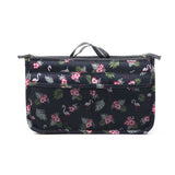 Bag Insert Organiser Handbag Women Travel Makeup Purse Pouch Organiser-Black