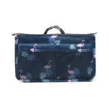Bag Insert Organiser Handbag Women Travel Makeup Purse Pouch Organiser-Dark Blue