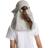 Women's Sun Cap Fishing Hats Detachable Face Mask Neck Flap Visor Wide Brim Sun Protection Hiking Hats Khaki