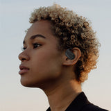 Open Ear Wireless Bluetooth Headphone Single Ear Bluetooth Headset with Earhook Sport Business Earphone for Left Ear Black