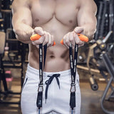 Pair of Pull-up Handles Grips Resistance Band Handles Exercise Training Handles Sling Trainer