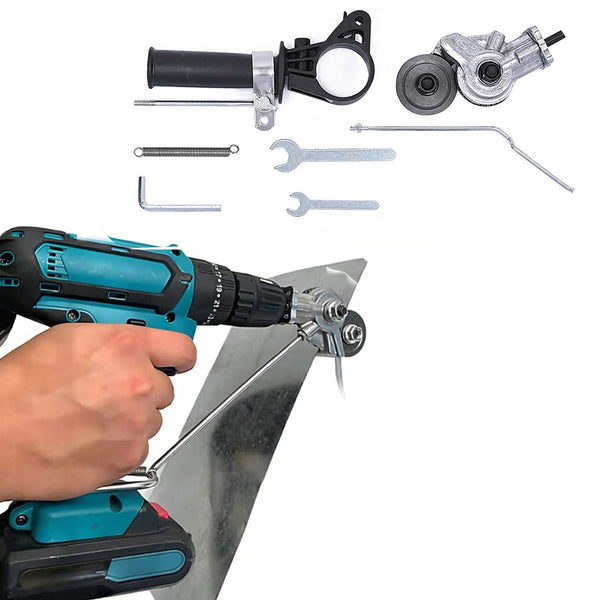 7pcs Electric Drill Plate Cutter Sheet Precise Cutting Sheet Cutter Drill Attachments