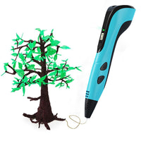 3D Printing Pen with 13 PCL Filaments DIY Crafting Doodle Drawing Gift Blue