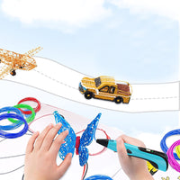3D Printing Pen with 13 PCL Filaments DIY Crafting Doodle Drawing Gift Blue
