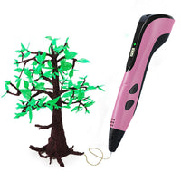 3D Printing Pen with 13 PCL Filaments DIY Crafting Doodle Drawing Gift Pink
