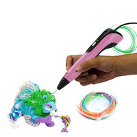 3D Printing Pen with 13 PCL Filaments DIY Crafting Doodle Drawing Gift Pink