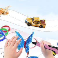 3D Printing Pen with 13 PCL Filaments DIY Crafting Doodle Drawing Gift Pink