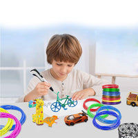 3D Printing Pen with 13 PCL Filaments DIY Crafting Doodle Drawing Gift White