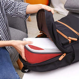 6 Pcs Set Packing Travel Storage Bags Clothes Packing Pouch Packing Organizers Red