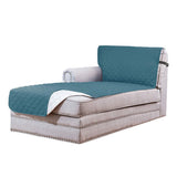 L Shaped Sectional Sofa Chaise Lounge Slipcover Sofa Protector-Blue