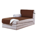 L Shaped Sectional Sofa Chaise Lounge Slipcover Sofa Protector-Coffee