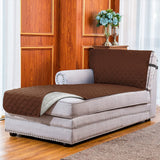 L Shaped Sectional Sofa Chaise Lounge Slipcover Sofa Protector-Coffee