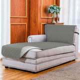 L Shaped Sectional Sofa Chaise Lounge Slipcover Sofa Protector-Grey