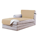 L Shaped Sectional Sofa Chaise Lounge Slipcover Sofa Protector-Khaki