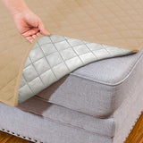 L Shaped Sectional Sofa Chaise Lounge Slipcover Sofa Protector-Khaki