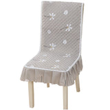 2Pcs Siamese Chair Cover Non-Slip Thickened Stretch Slipcover Seat Covers Light Gray