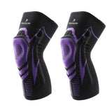 Pair of Knee Brace Knee Compression Sleeve Sports Silicone Knee Support Purple
