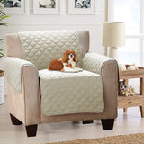 Recliner Cover Furniture Protector Soft and Comfortable Pet Sofa Cover Beige