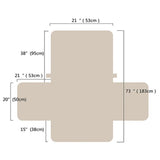 Recliner Cover Furniture Protector Soft and Comfortable Pet Sofa Cover Beige