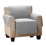 Recliner Cover Furniture Protector Soft and Comfortable Pet Sofa Cover Gray