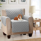 Recliner Cover Furniture Protector Soft and Comfortable Pet Sofa Cover Gray
