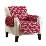Recliner Cover Furniture Protector Soft and Comfortable Pet Sofa Cover Wine Red