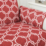 Recliner Cover Furniture Protector Soft and Comfortable Pet Sofa Cover Wine Red