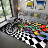 FancyGrab 3D Optical Illusion Mat Non-slip Floor Mat Living Room Decor Mat Style 5