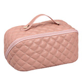 FancyGrab Women Cosmetic Bags Travel Cosmetic Bag For Women PU Leather Skincare Bags Toiletry Bag Pink