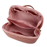 FancyGrab Women Cosmetic Bags Travel Cosmetic Bag For Women PU Leather Skincare Bags Toiletry Bag Pink