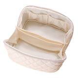 FancyGrab Women Cosmetic Bags Travel Cosmetic Bag For Women PU Leather Skincare Bags Toiletry Bag White
