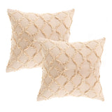 FancyGrab 2Pcs Cotton Linen Pillowcase Cushion Covers Sofa Throw Pillow Cases Khaki